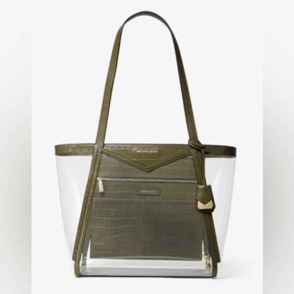 Michael Kors Olive Green Tote Bag - Picture 1 of 3
